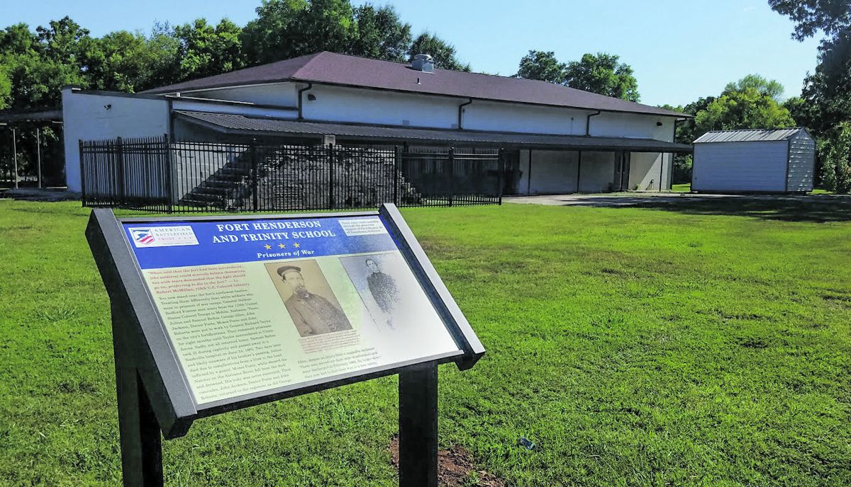 Prisoners of War signage at Trinity School, Athens, Ala.
