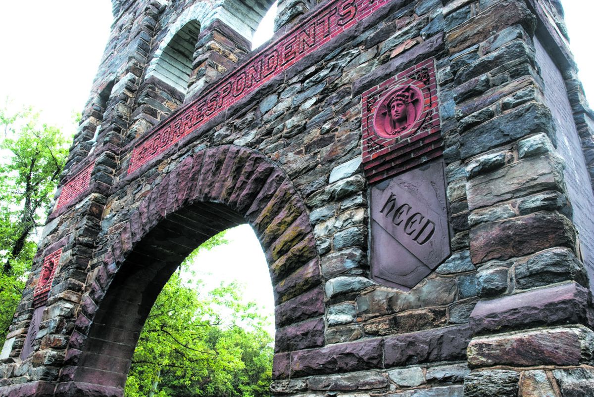 Townsend raised $5,000 to construct this arch. It is 50 feet tall and 40 feet wide.
