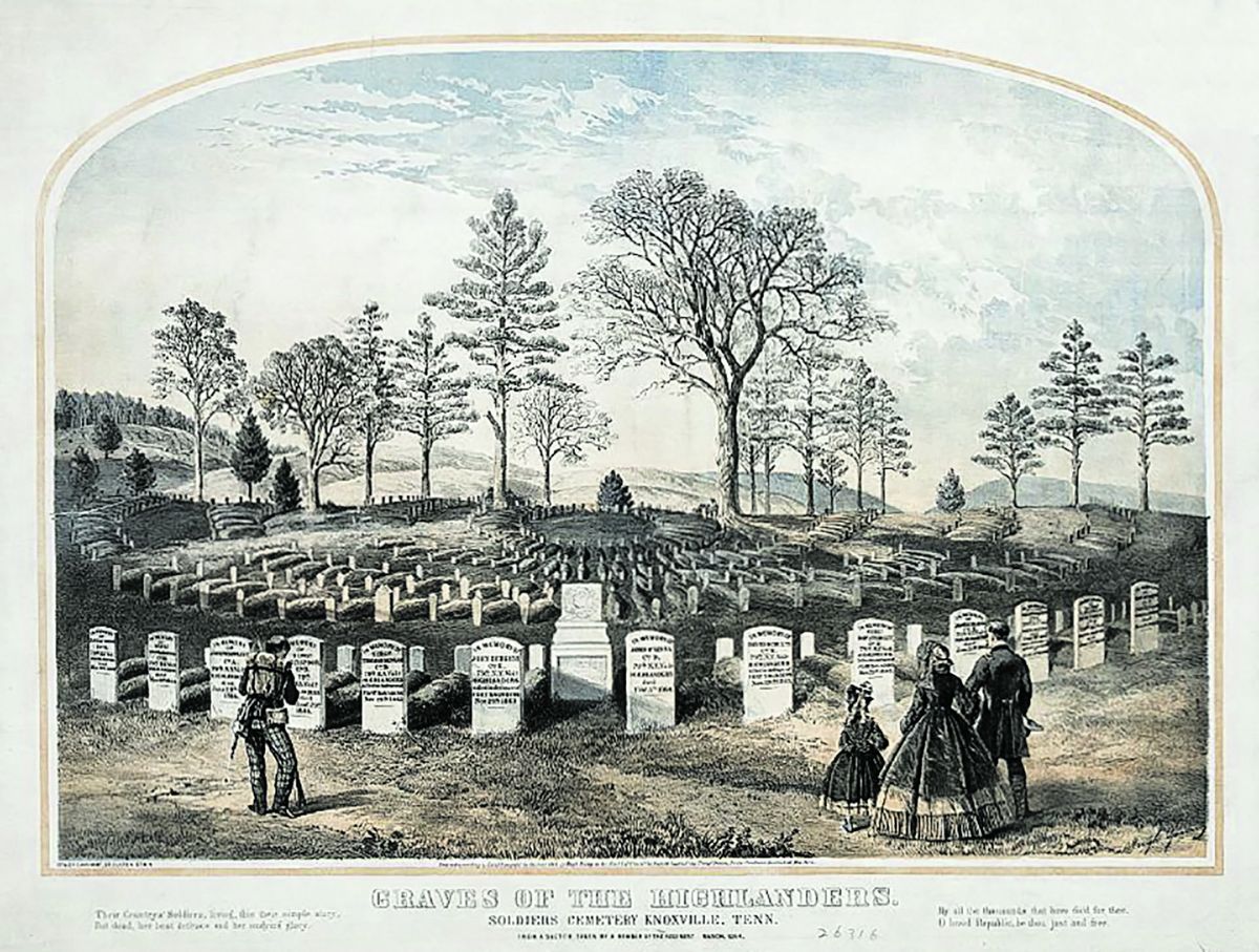 Graves of the Highlanders. Library of Congress.