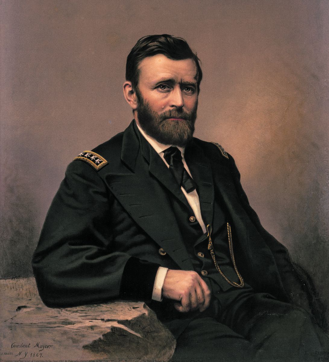 Gen. Ulysses S. Grant. Signed Constant Mayer. N.Y. 1867. Library of Congress.
