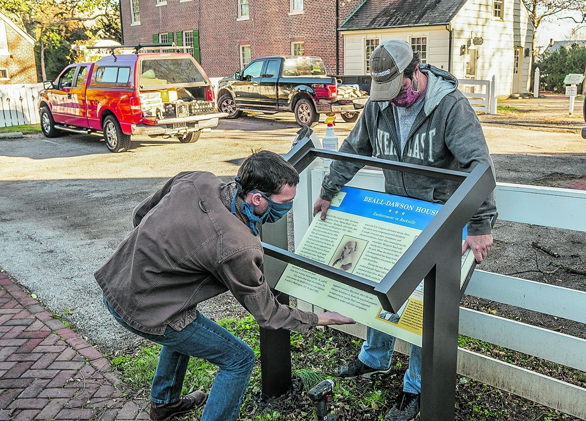 The Civil War Trails team replaced older panels with newly updated content and repainted both signs for a fresh look.