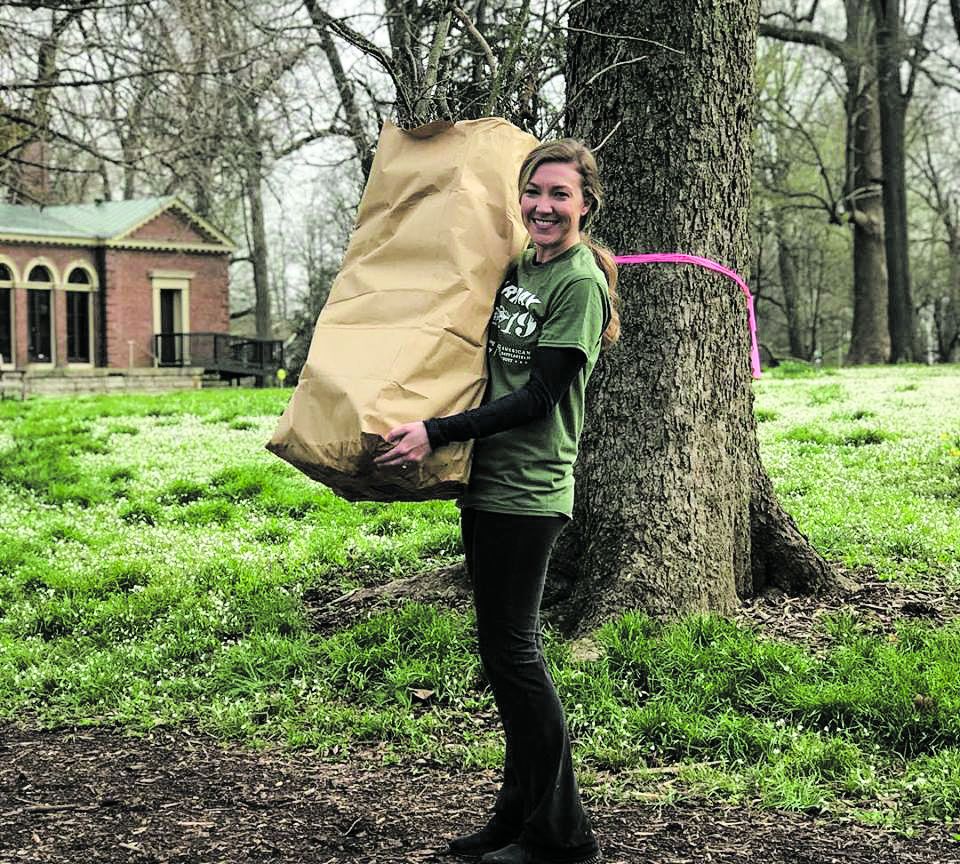 American Battlefield Trust’s Park Day volunteer at the Henry Clay Estate.