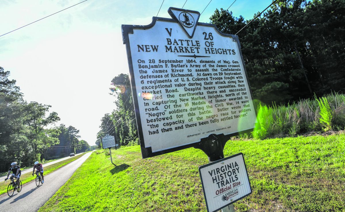 New Market Road historical marker. Noel Kline.