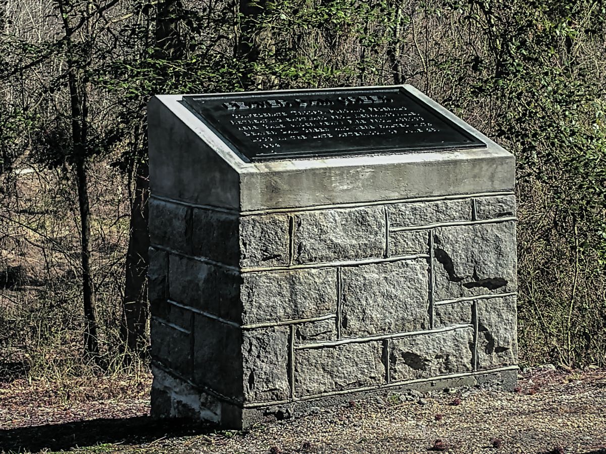 The Freeman marker at Beaver Dam Creek is one of many Bert Dunkerly visited this winter.