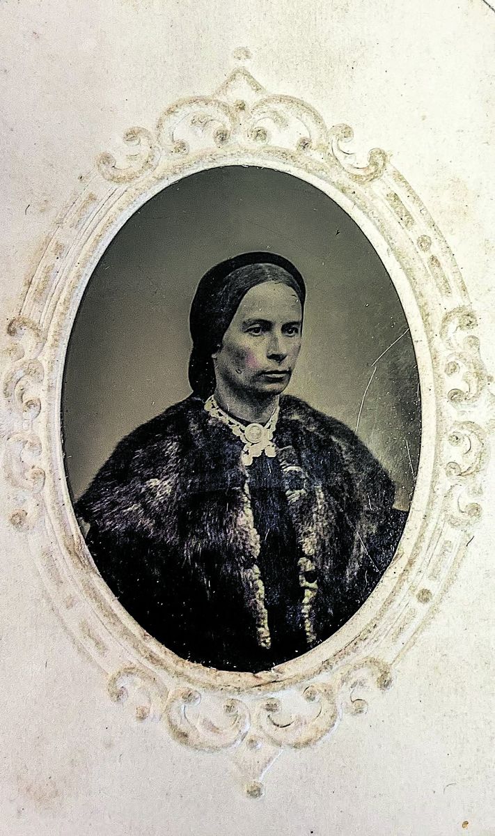 Alcinda Baker, born in 1828, married Josiah Baker in 1849. She died in 1903. Courtesy, McCormick CWI.