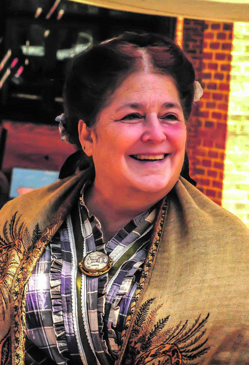 Carol Porkinghorne offering commentary on how women contributed to the mission of the field hospitals.