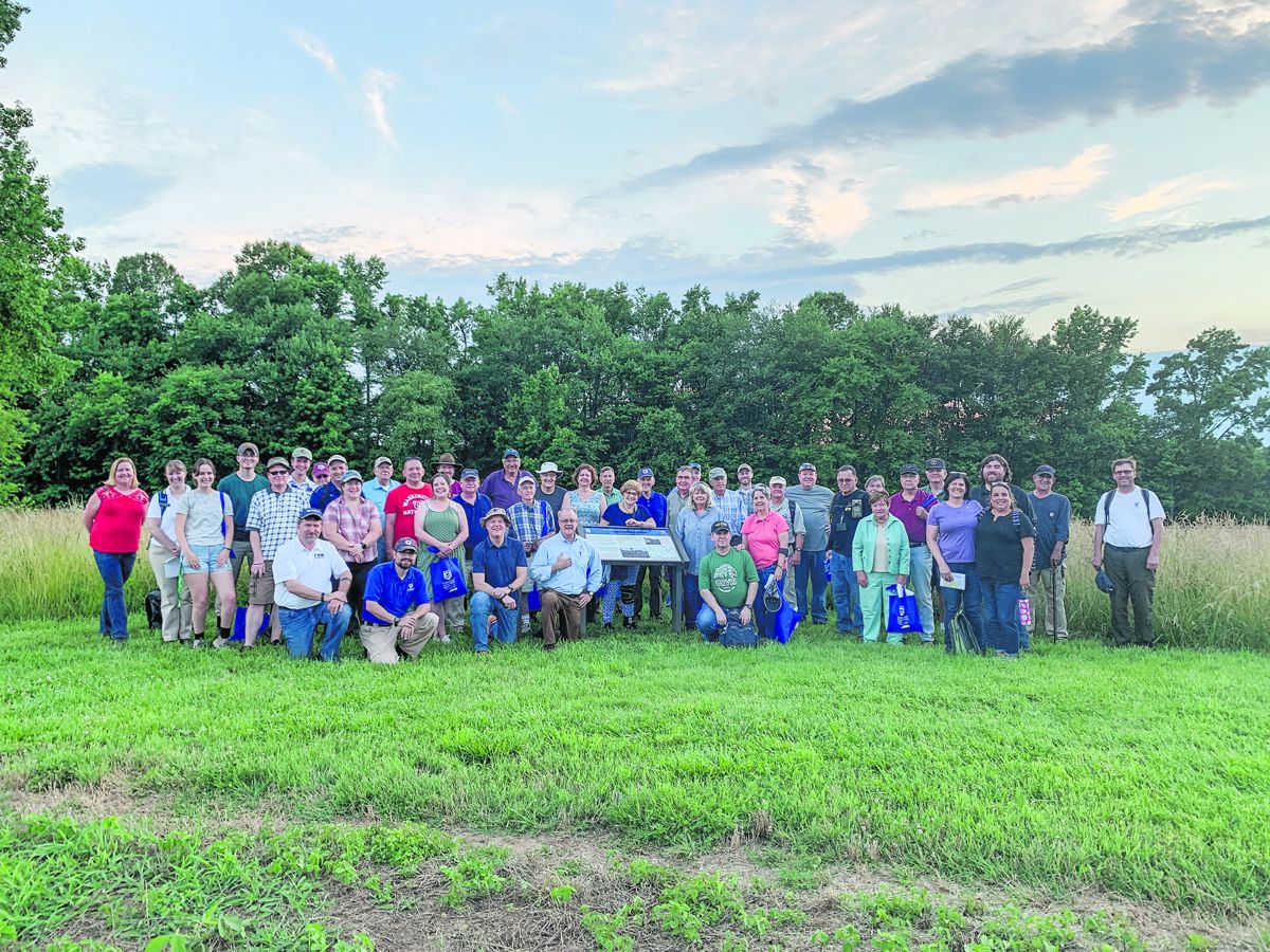 Slaughter Pen Farm at Fredericksburg Battlefield. Trust members were thrilled to be back on the field at our first “Twilight Tour.” Photo by American Battlefield Trust.