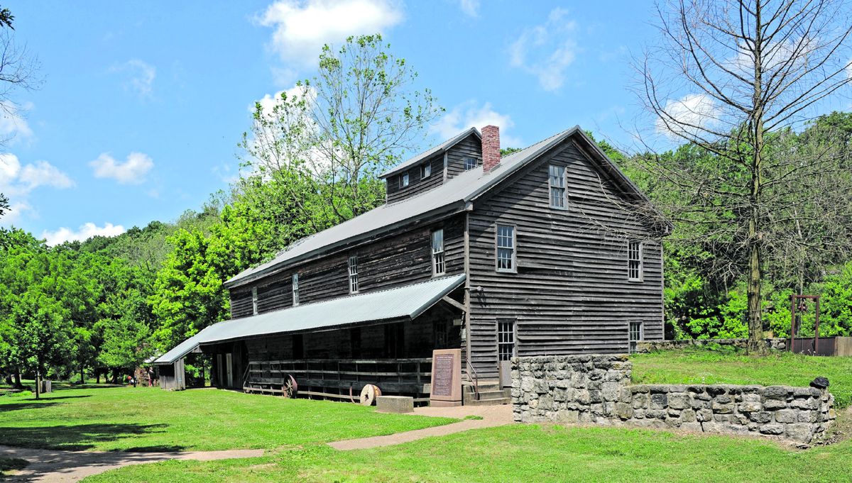 Jolly Mill was built by Thomas Isbell and his son John in 1848 to serve as a whiskey distillery on Capps Creek at Jollification, Newton County, Mo. Thomas Isbell and his son John to serve as a whiskey distillery. Jolly Mill was named for the local Jolly family. When the Confederates burned the town in October 1862, the mill was left untouched because they did not want to destroy a source of whiskey. The mill is less than a mile from the Lawrence County line. Courtesy Wikimedia, photographer Keith Snyder.