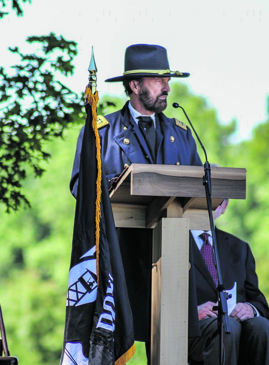 Ulysses S. Grant, portrayed by E.C. Fields Jr. was one of the speakers at the Memorial Day event.