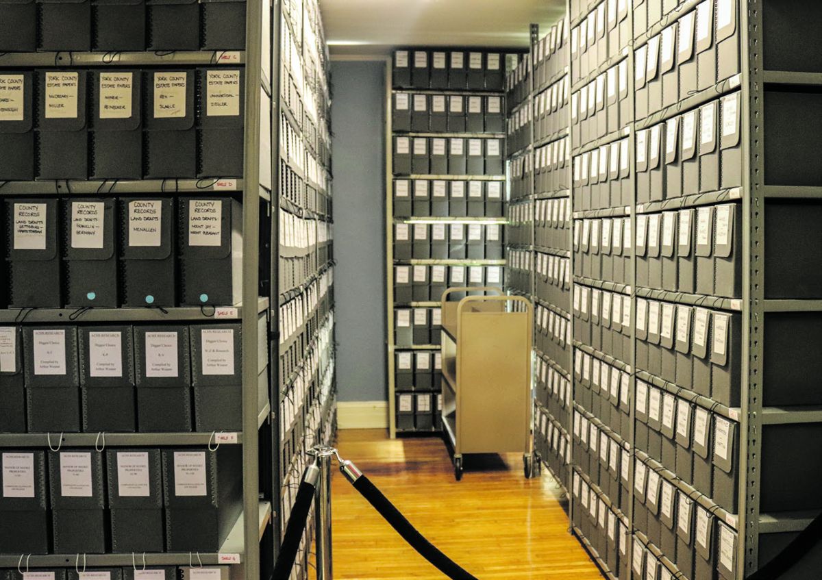 Part of our archival holdings at the Wolf House.