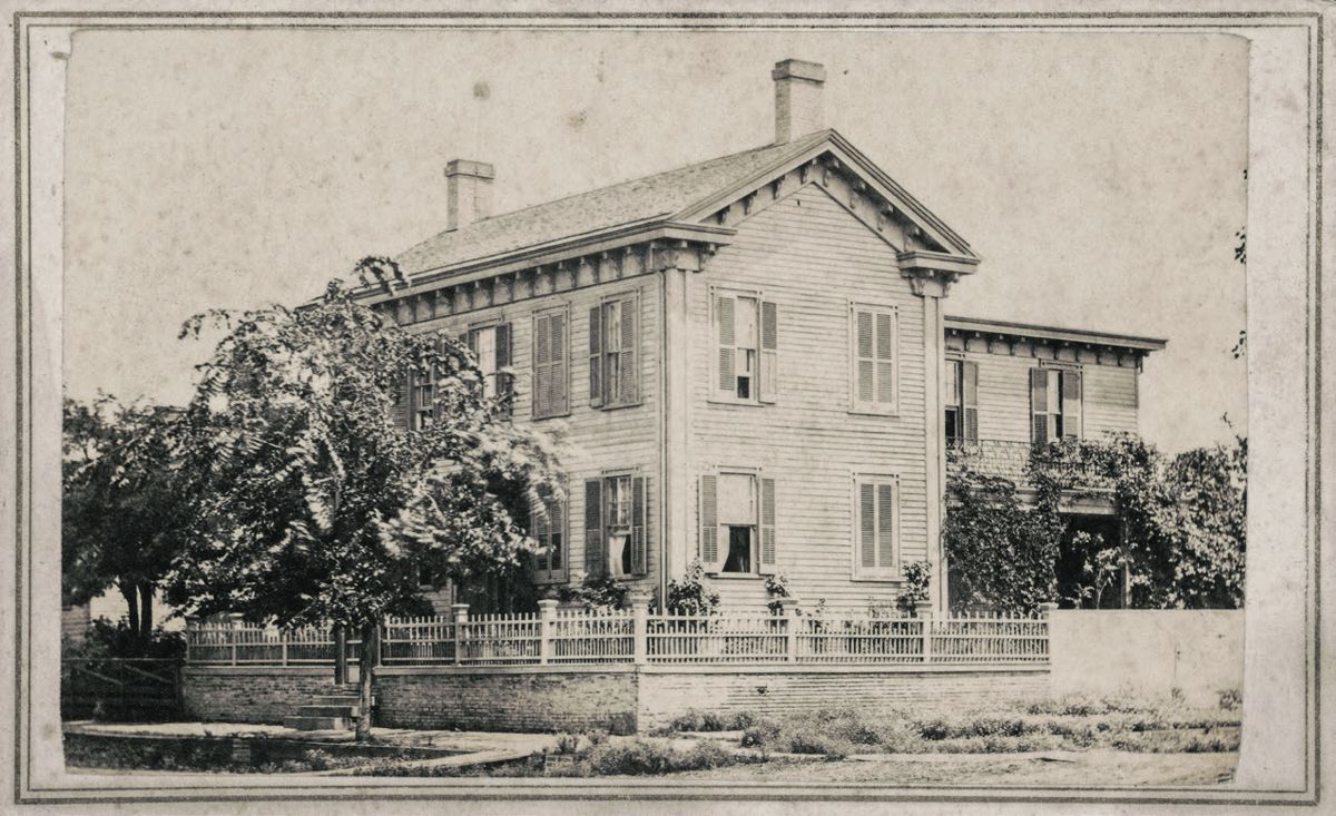 President Abraham Lincoln’s home, Springfield, Ill. A.C. Townsend, Enterprise Gallery, Springfield, Ill. 1861. Library of