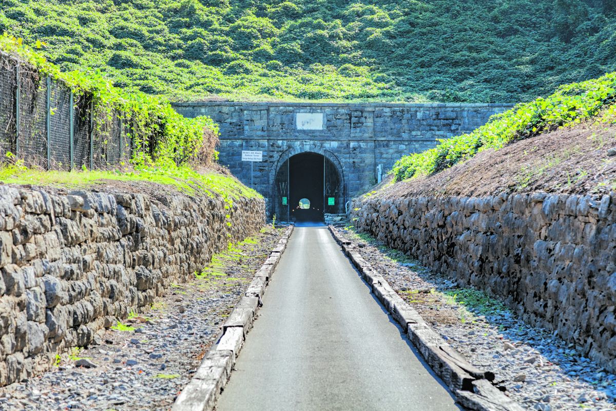 The entrance to Tunnel Hill. Visit https://www.exploregeorgia.org/city/tunnel-hill for more