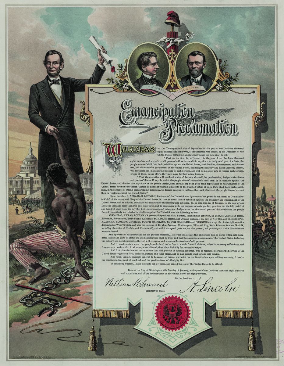 J. S. Smith & Co. copy of the Emancipation Proclamation. Library of Congress.