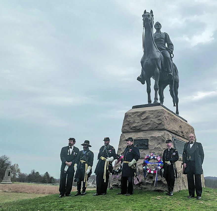 Meade Honor ceremony at Gettysburg.