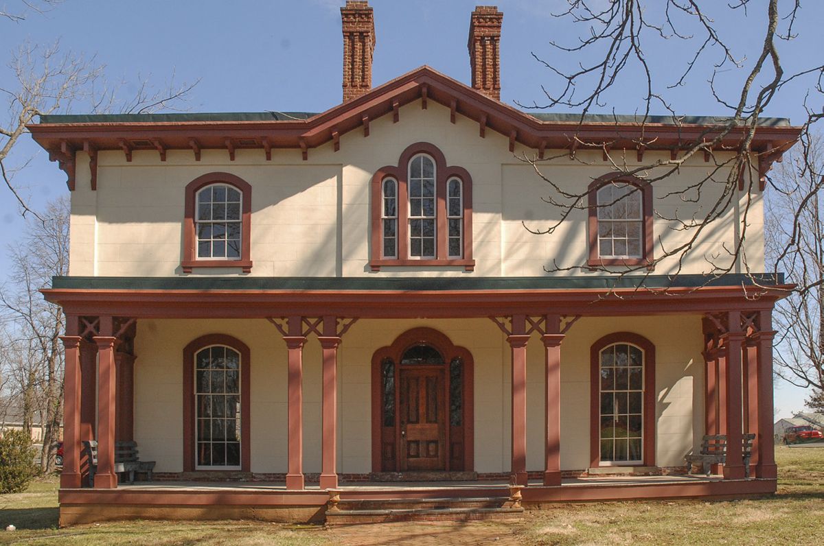 Brentmoor, also known as the Spilman-Mosby House, was completed in 1861. After the war, it briefly served as the home of John Singleton Mosby. Photos by Bob Ruegesgger.