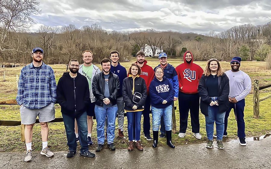 Students in Prof. Noyalas’ Interpreting Civil War Sites Class Visit Cool Spring Prior to the Pandemic.