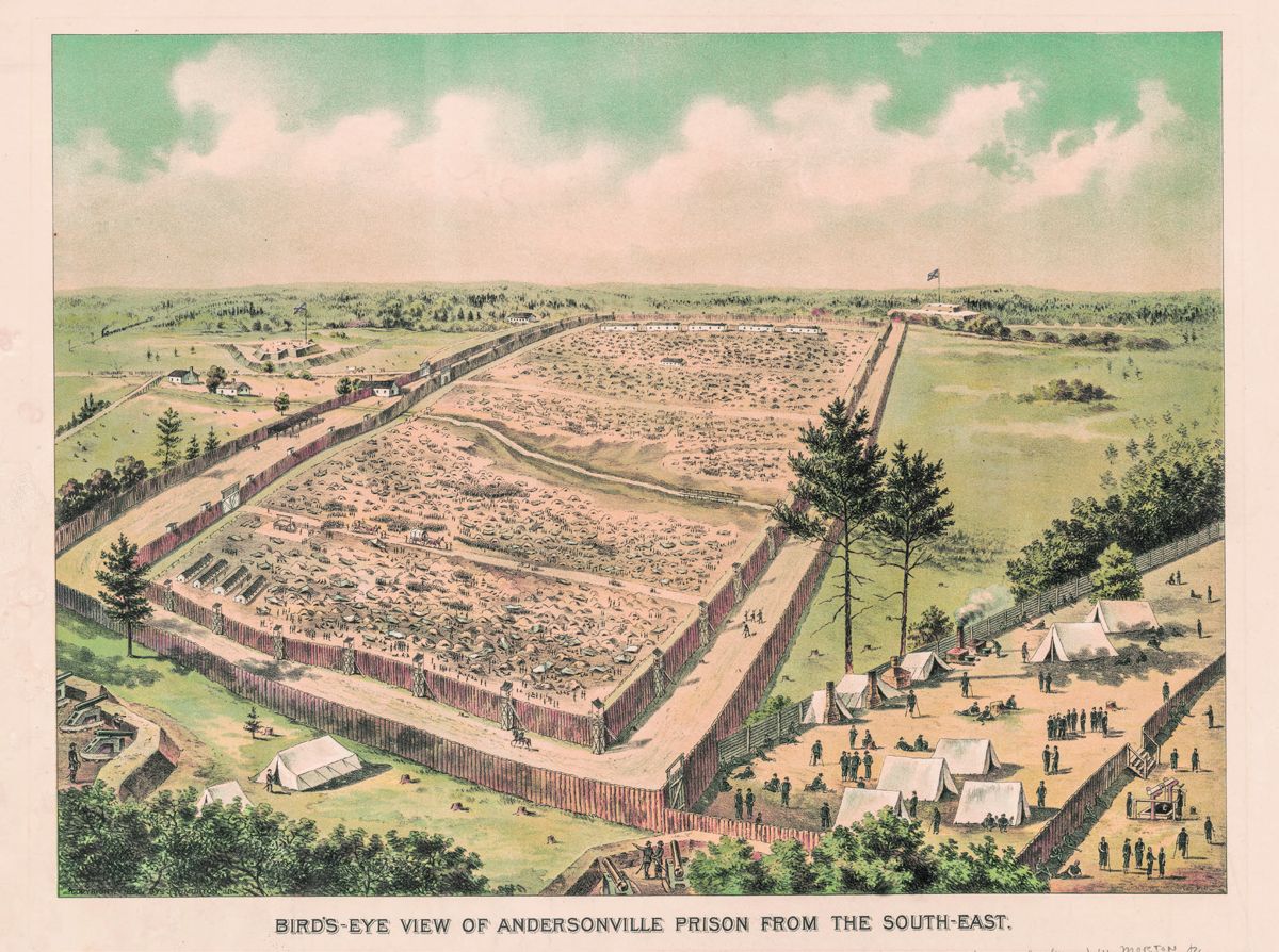 Andersonville, from the Southeast. 1890. Library of Congress.
