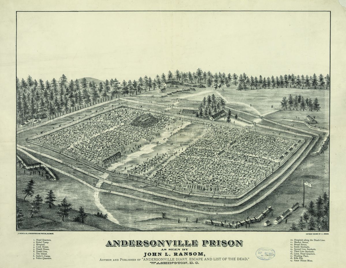 Andersonville, John Ransom, 1882. Library of Congress.
