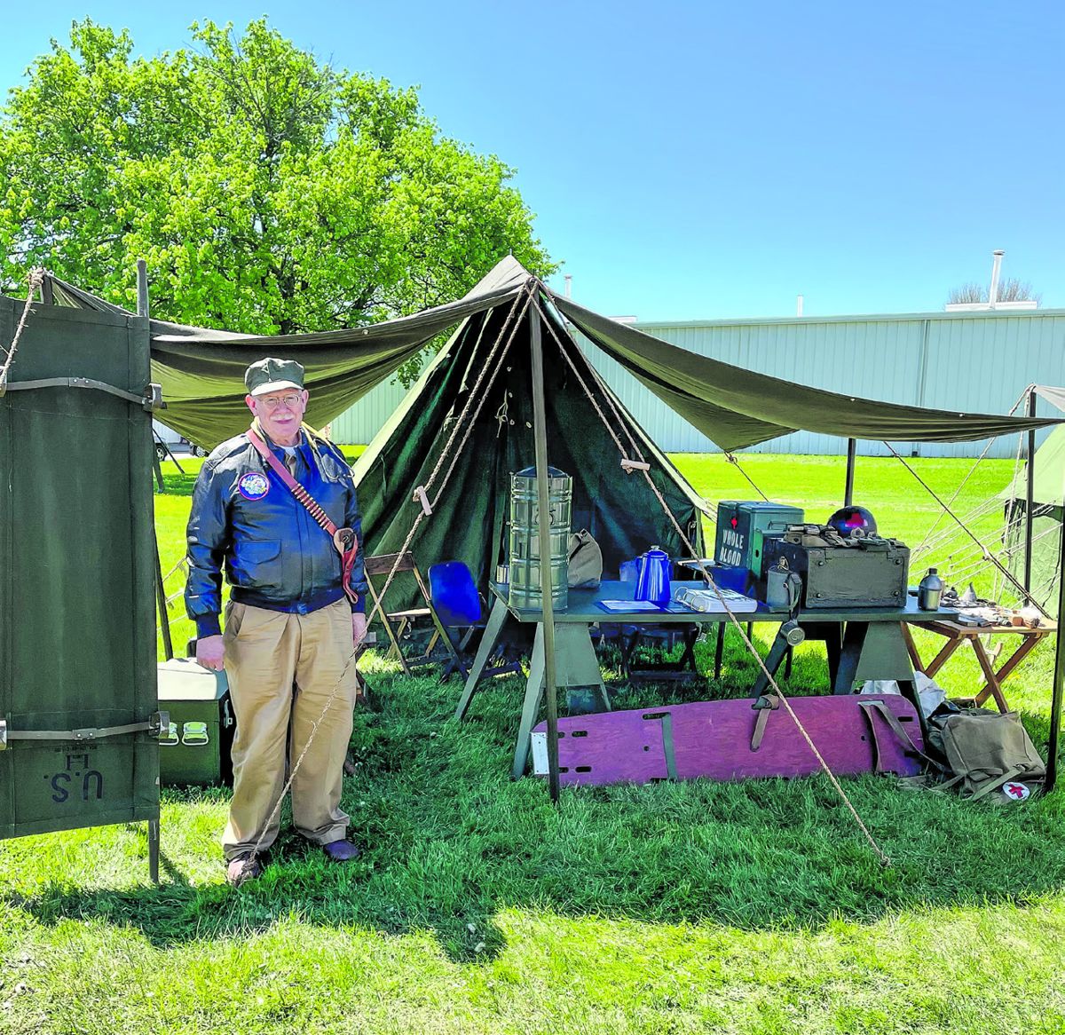 U.S. World War II medic display.
