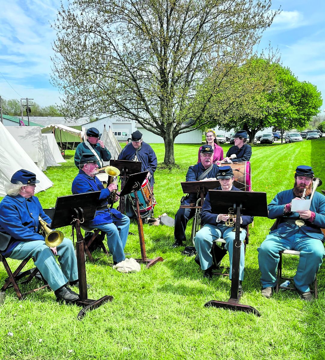 The 73rd Ohio Volunteer Infantry (OVI) Regimental Band played period music during one of their many performances.