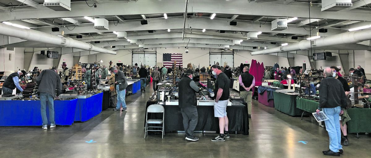 Photo taken right before the doors opened to the public. Dealers and the public practiced Covid safety during the show.
