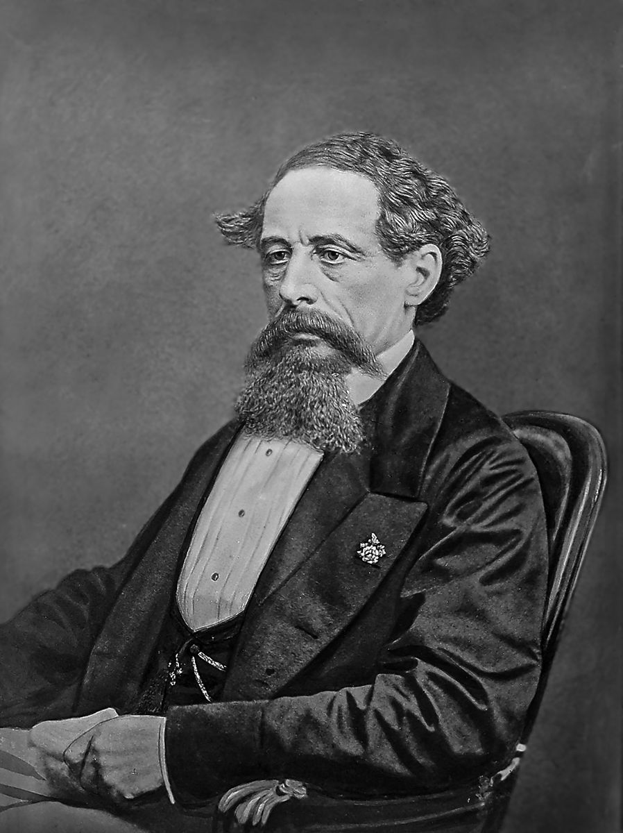 Charles Dickens. Photograph by Mathew Brady. NARA.