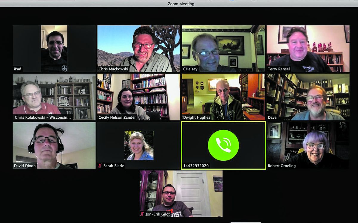 ECW historians took advantage of Zoom to start off the New Year with a “historians’ happy hour.”