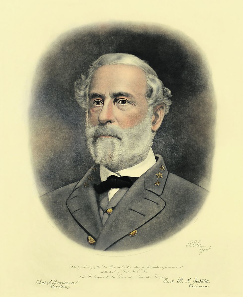 R.E. Lee. “Sold by authority of the Lee Memorial Association for the erection of a monument at the tomb of Genl. R. E. Lee at the Washington & Lee University, Lexington, Virginia.”