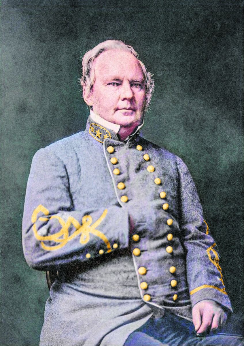 Maj. Gen. Sterling Price, C.S.A., Colorization © 2021 civilwarincolor.com Courtesy civilwarincolor.com/cwn. National
