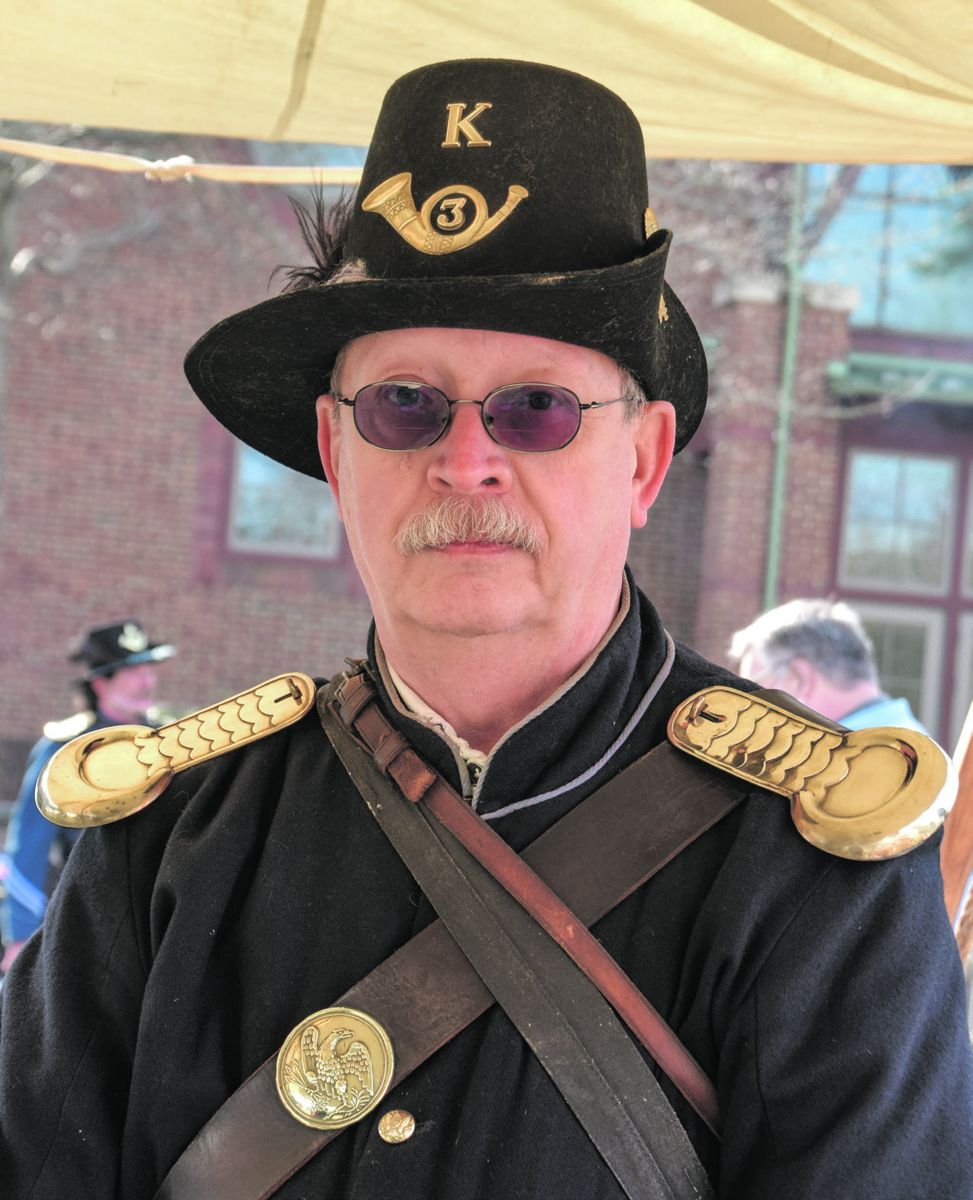 Darrell Cochran as a 3rd. U.S. Infantry private.