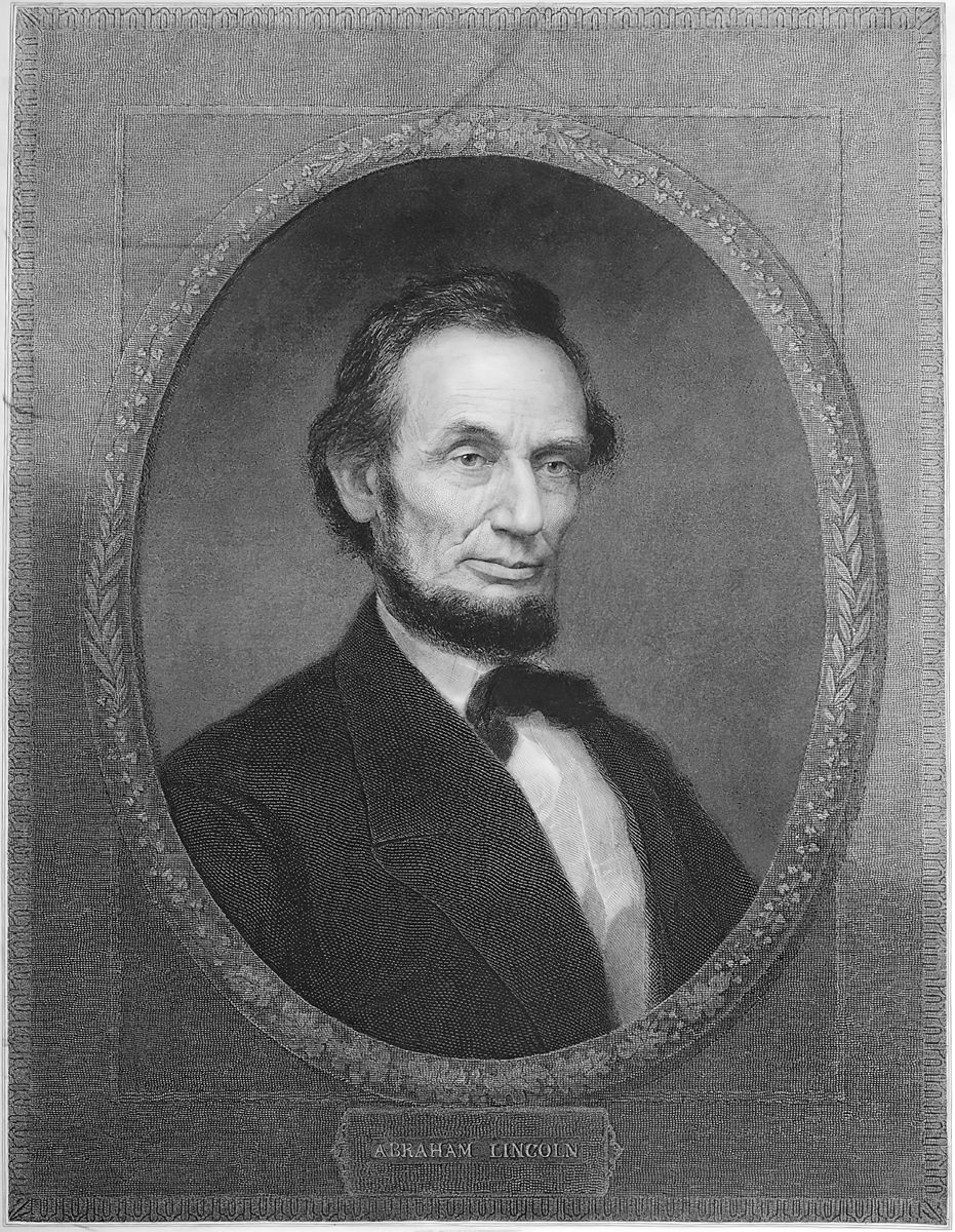 William Edgar Marshall (1837-1906), Abraham Lincoln, 1866. Engraving. Gift of John Douglas Gordon, Class of 1905. Graphic Arts collection GA 2008.00294.