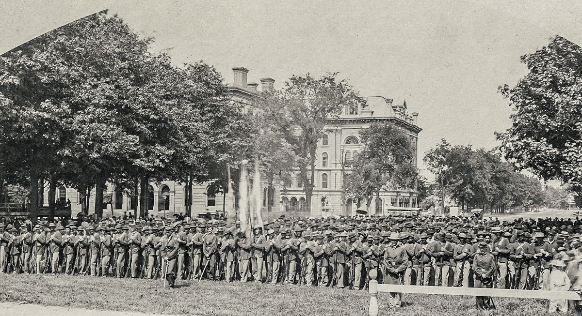 The 23rd Ohio Volunteer Infantry Regiment tool part in the attacks that broke the Confederate line at Fisher Hill.