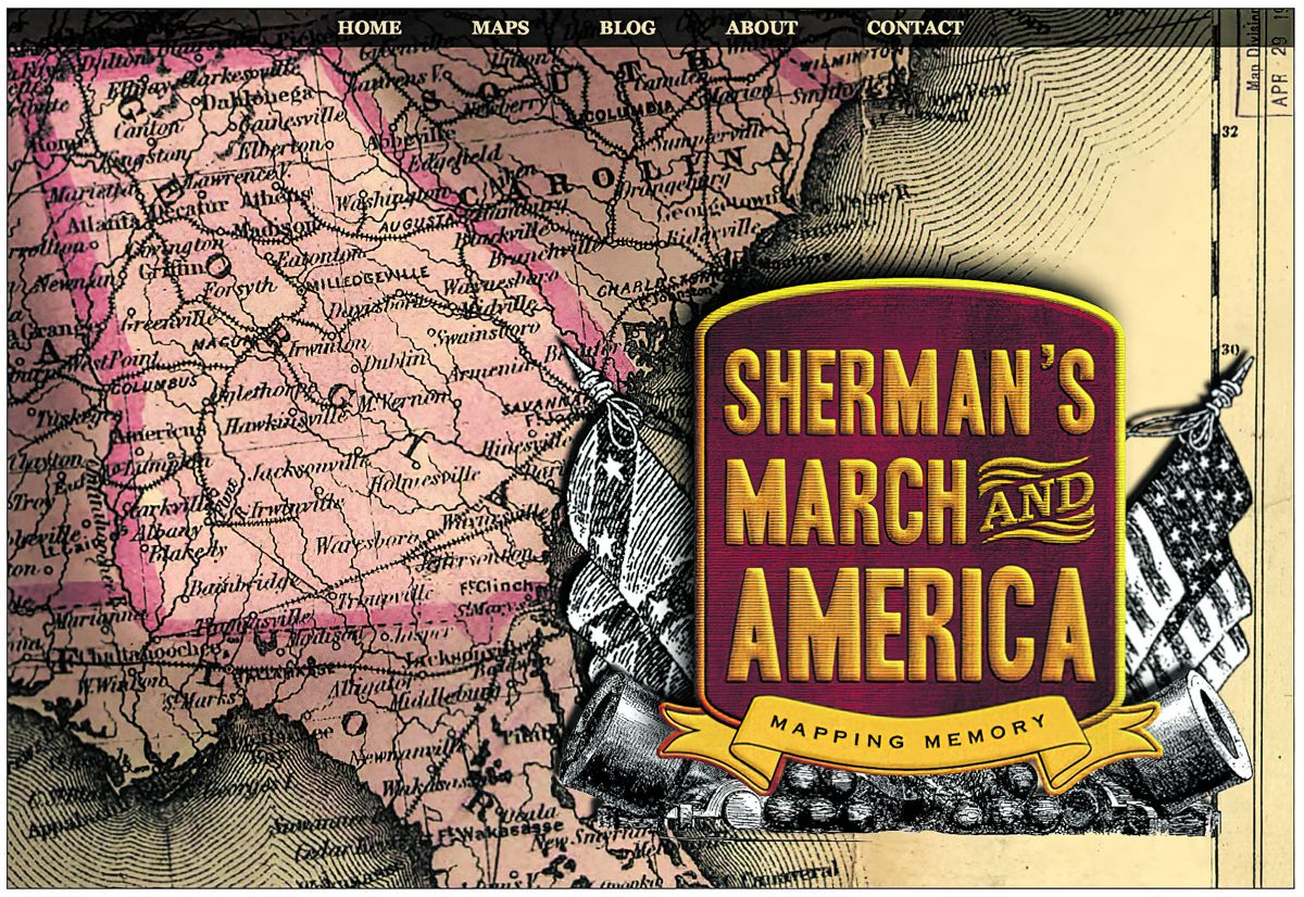 Sherman’s March and America: Mapping Memory — lead photograph from the original article