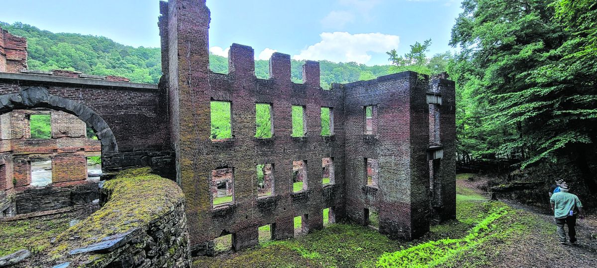 Ruins of the Mill at New Manchester. Photo by John Miller.