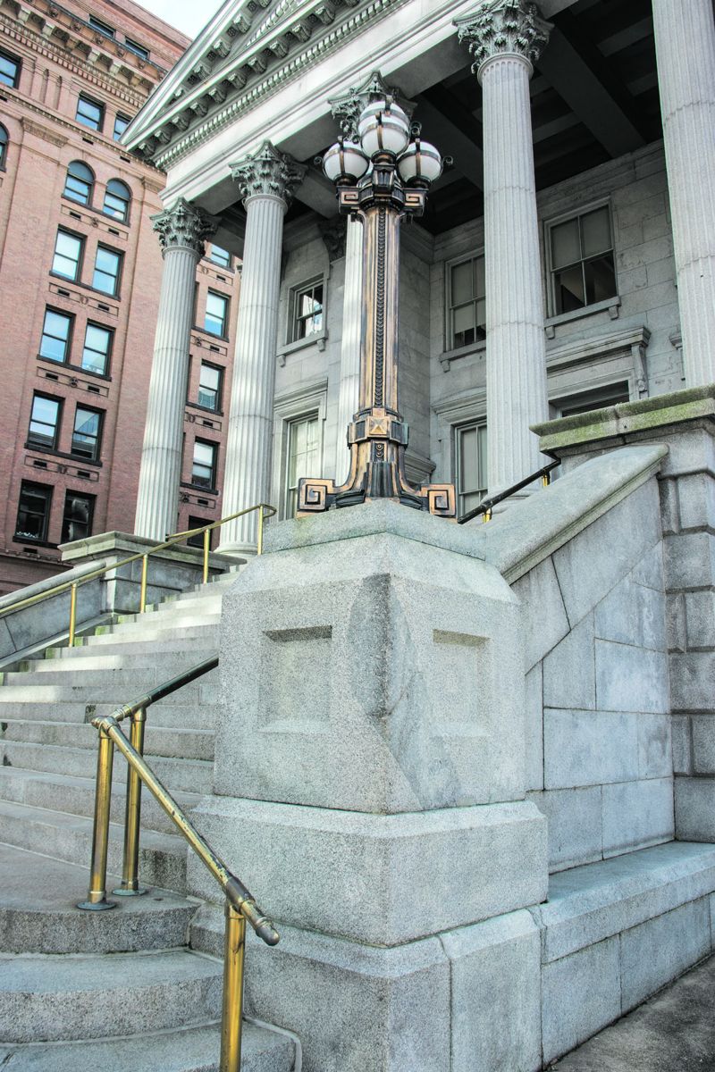 Dr. Wright climbed these steps daily during his military commission trial. Bob Ruegsegger photo.