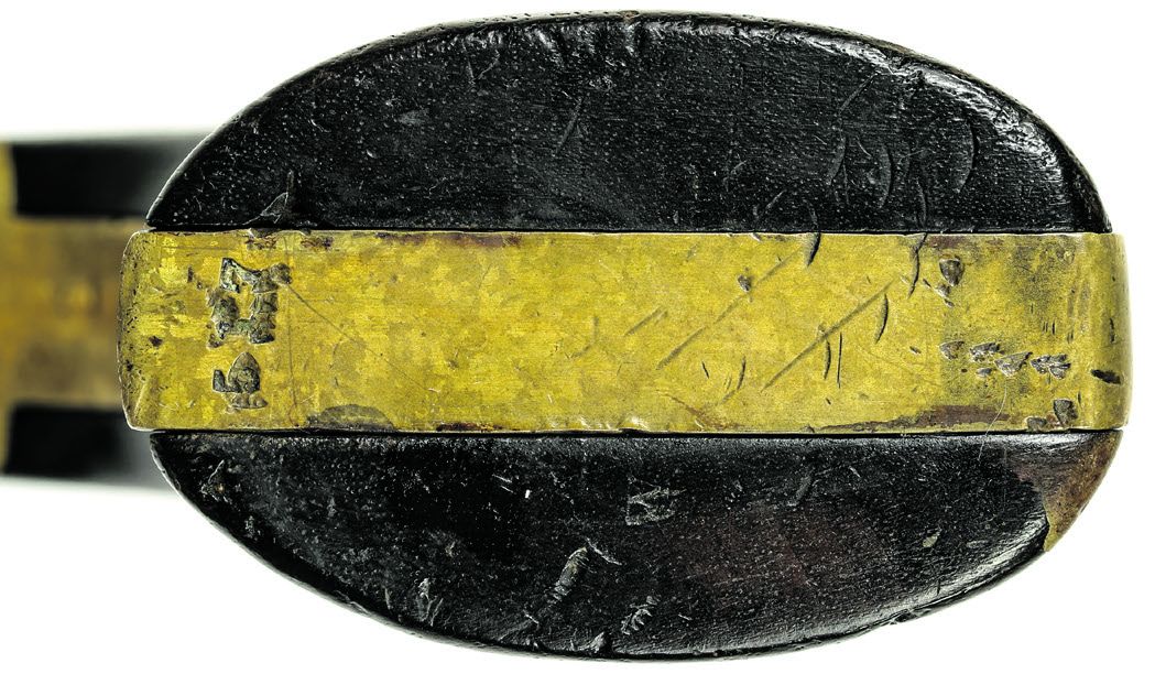 Butt of #517 showing the serial number.