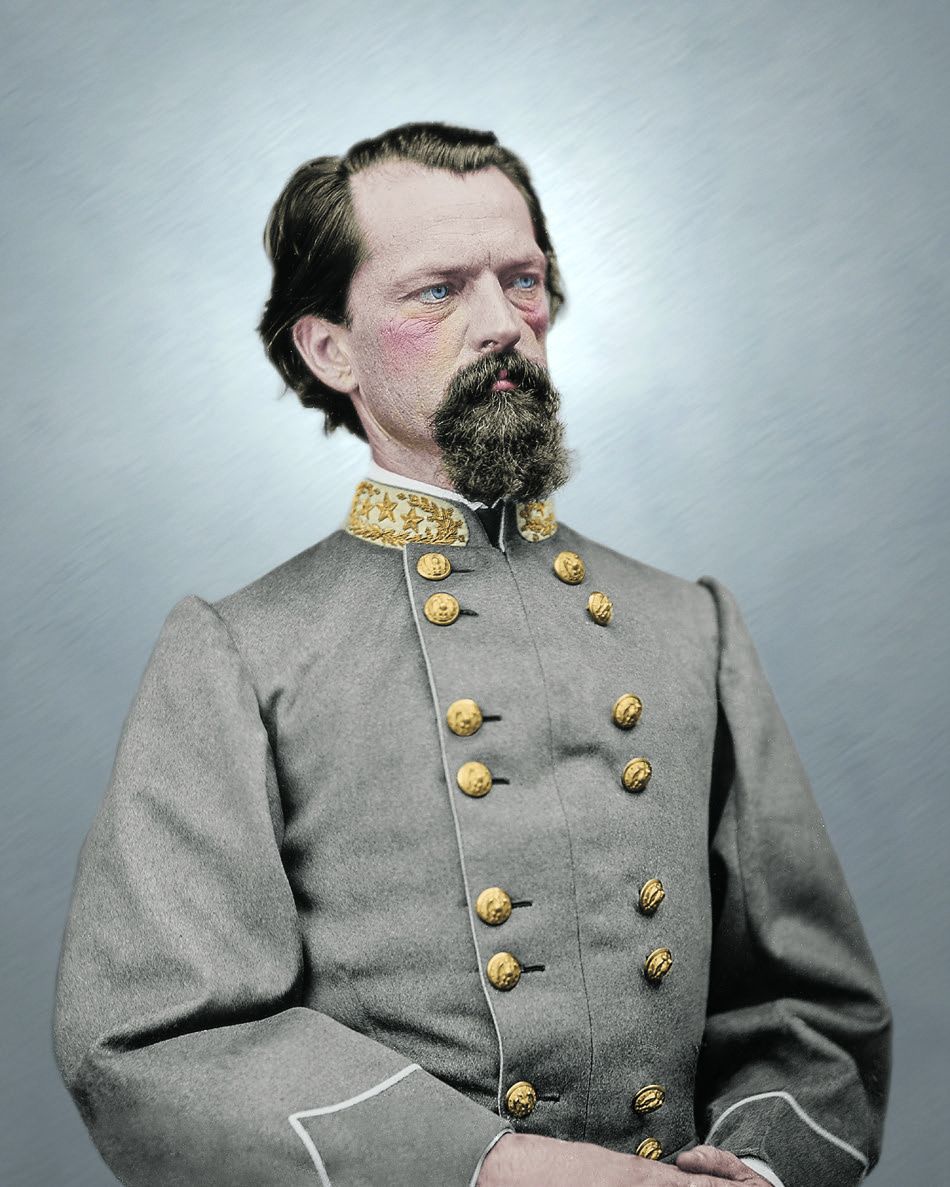 Gen. John B. Gordon. Colorization © 2015 civilwarincolor.com, courtesy civilwarincolor. com/cwn. National Archives.