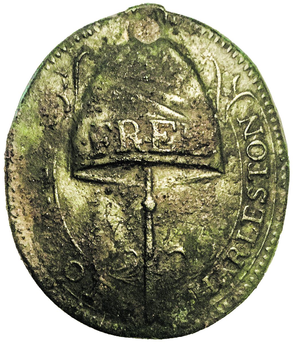 Charleston Free badge number 147, obverse.
