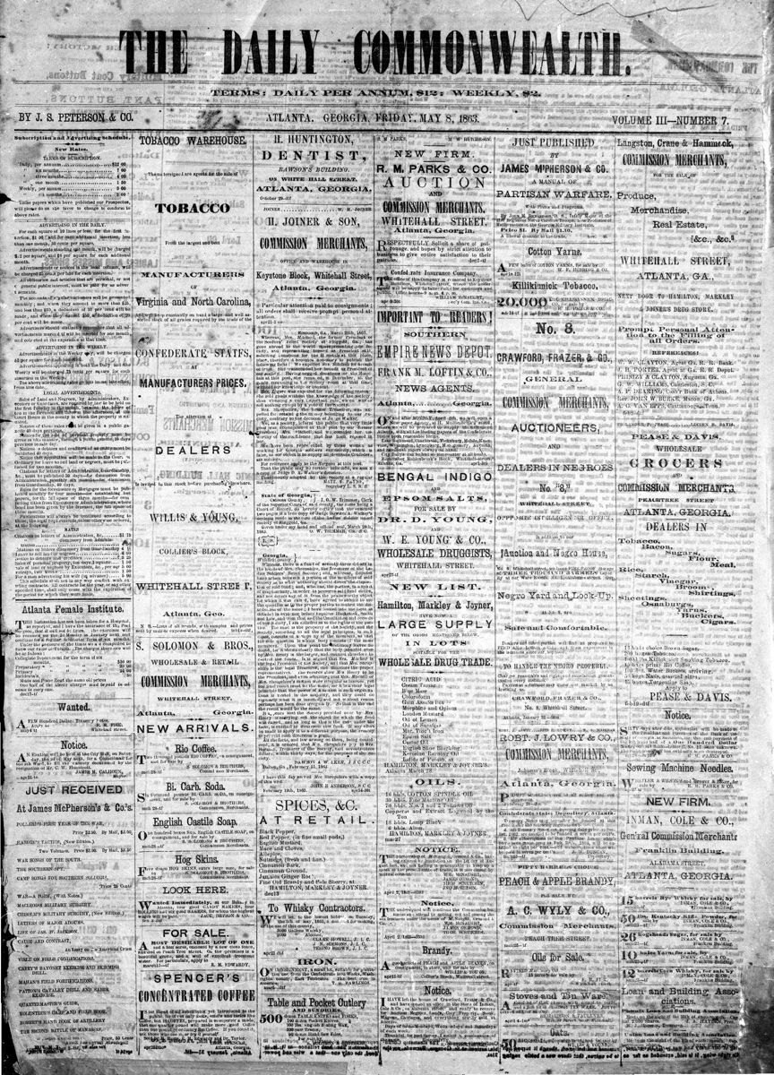 Atlanta’s Wartime Newspapers — photograph 5 from the original article