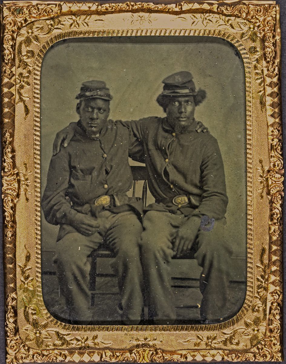 Titled “Two brothers in arms” is located in this collection.