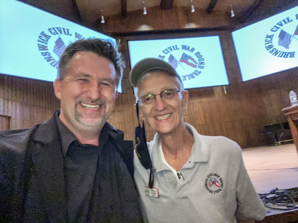 Chris Mackowski and Wally Rueckel.