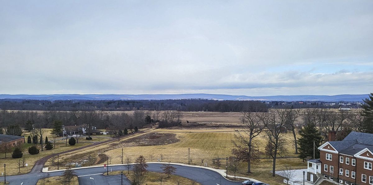 Channel your inner John Buford and take a look from the cupola toward Herbst Woods in the distance.