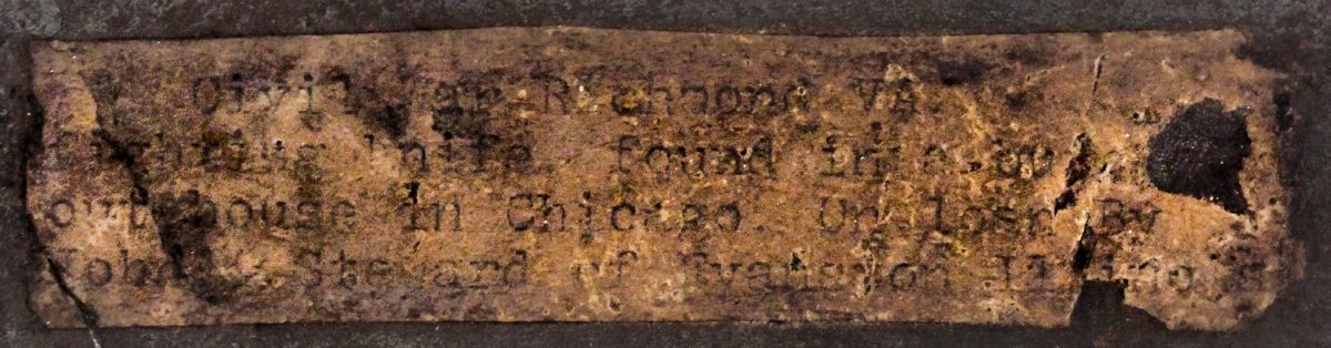 Enhanced photograph of the label.