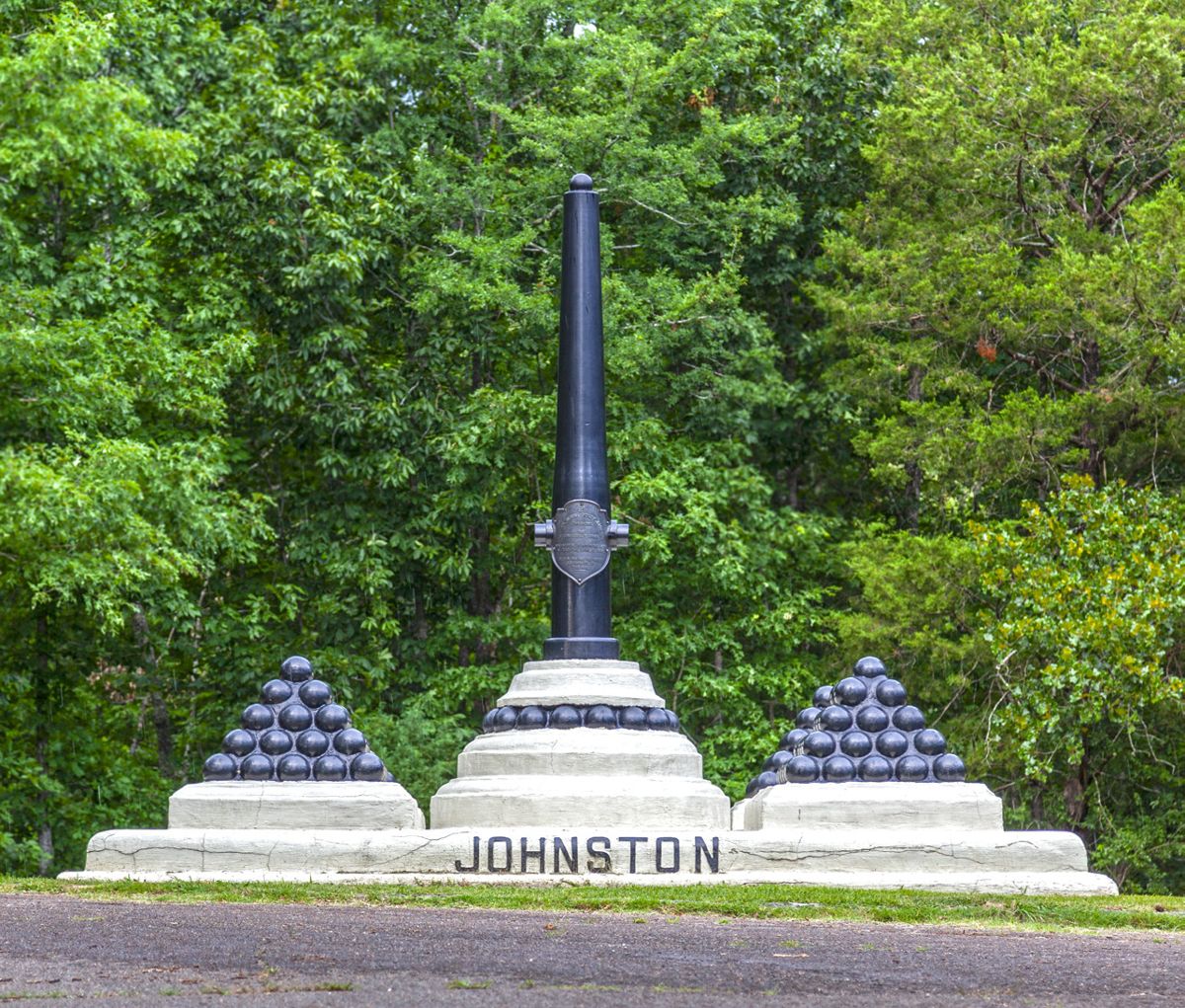 General Albert Sidney Johnston monument on the Shiloh Battlefield.