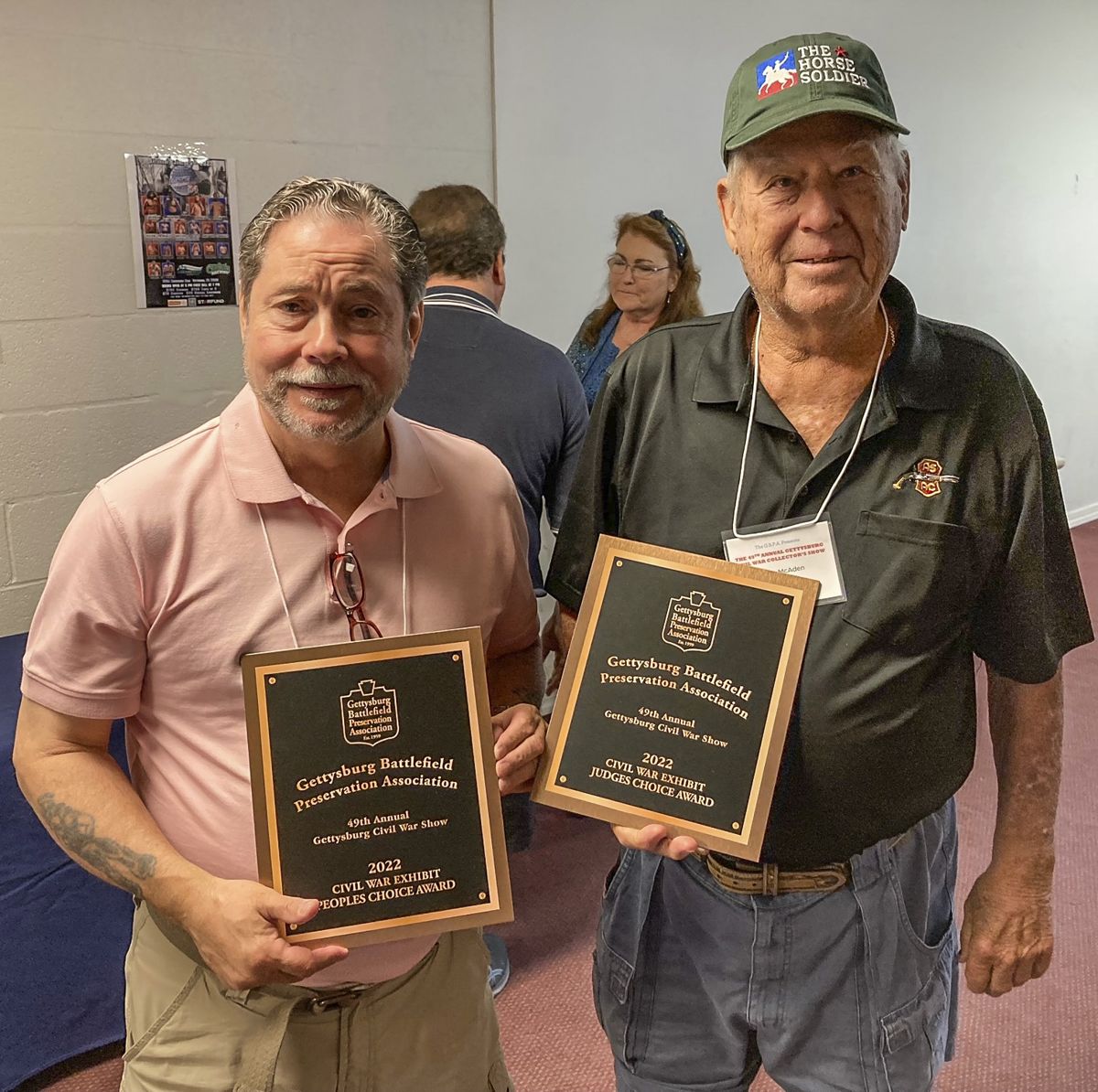 Gerald Roxbury and John McAden. Roxbury won the People Choice Award and McAden the Judges Choice Award.