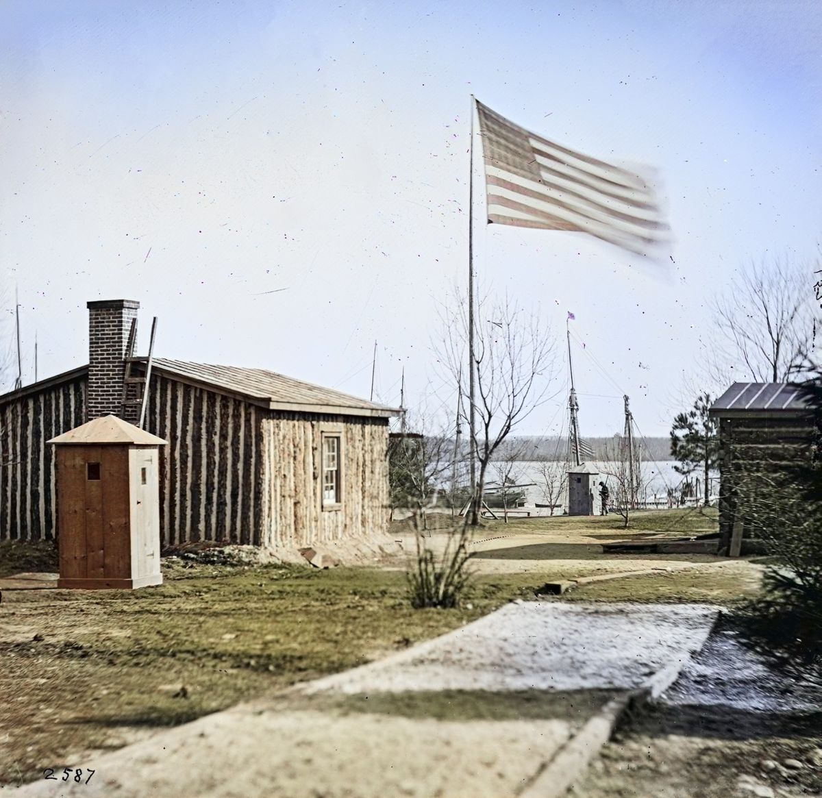 City Point, Va. Rear view of Gen. Ulysses S. Grant’s headquarters.