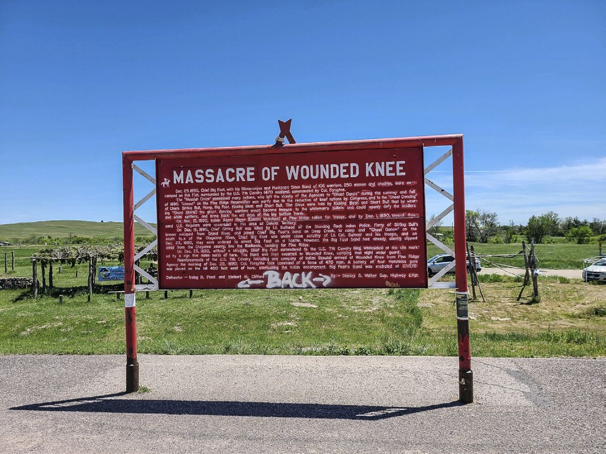 Chris Kolakowski visited the site of the Wounded Knee massacre as part of a recent trip.
