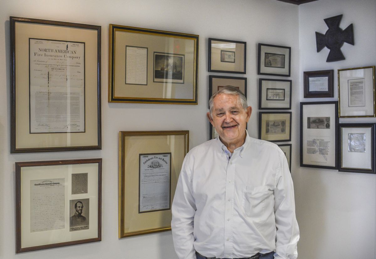 Scott Thompson and a few of his artifacts. (All photos by Gould Hagler)