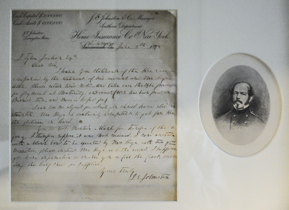 General Johnston tries to get a claim settled.