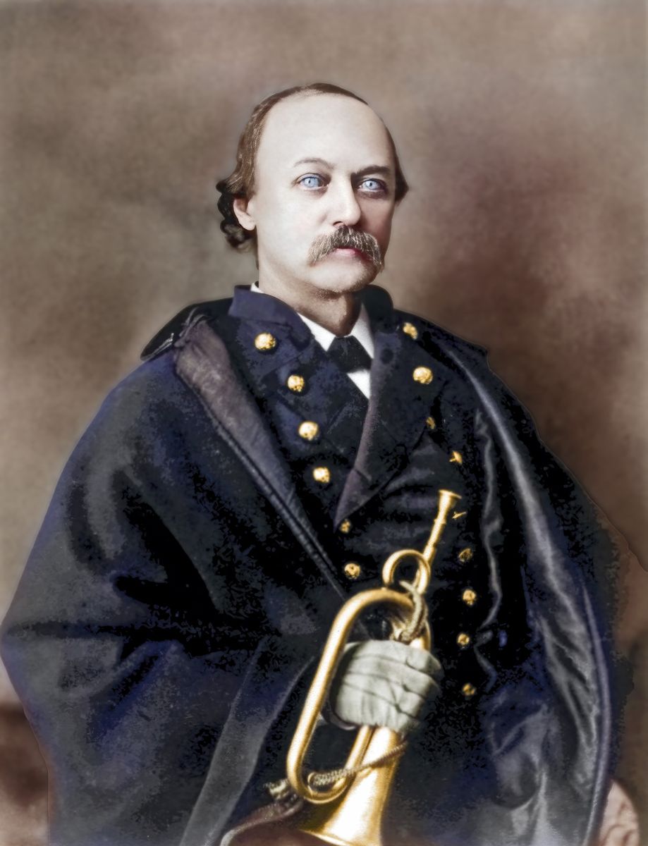 Colonel Orlando Hurley Moore, U.S. Army, 1865. Colorization © 2022 civilwarincolor.com, courtesy civilwarincolor.com/cwn. (University of Michigan Bentley